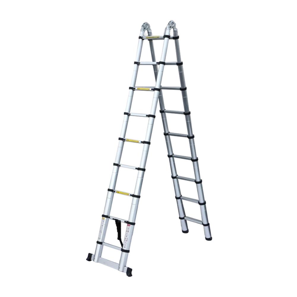 บันไดอเนกประสงค์ ปรับแบบ EAZY TOOLS 10 ขั้น 3.1 ม. สีเงิน