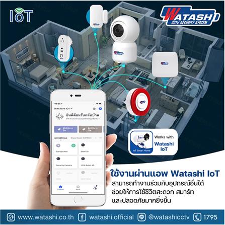 กล้องวงจรปิดไร้สาย WATASHI WIOT1020 2 ล้านพิกเซล (ไม่แถมเมม)_8