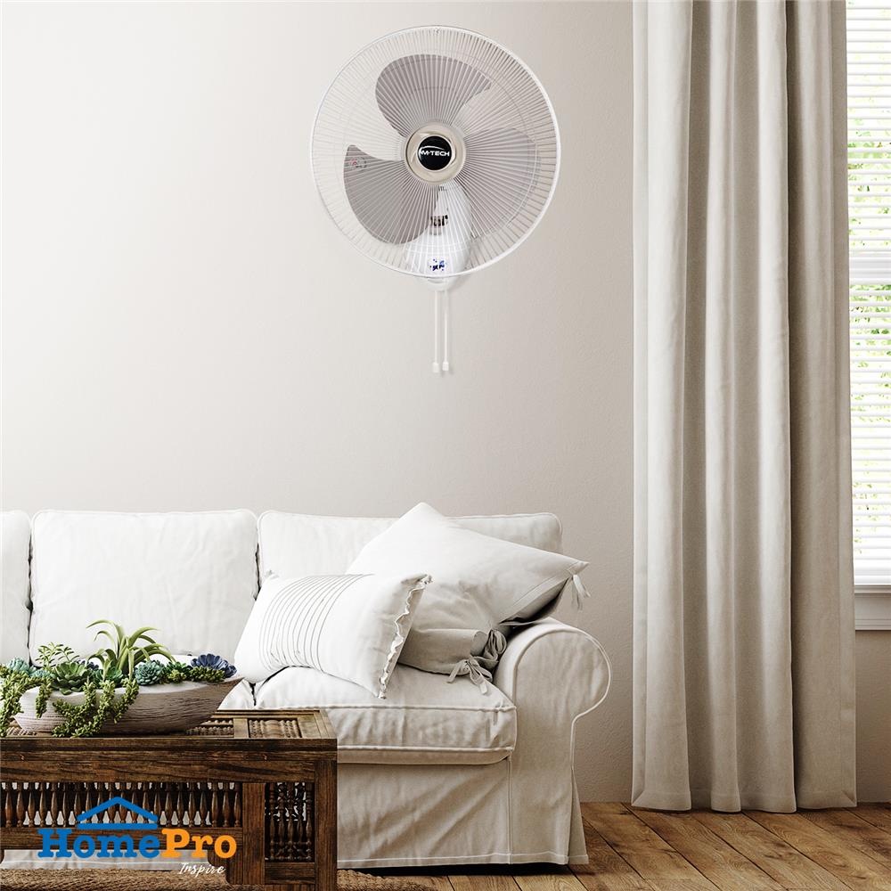 พัดลมติดผนัง 16 นิ้ว  M-TECH TK-FW169  สีขาว