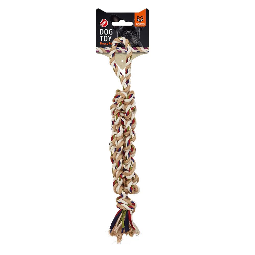 ของเล่นสุนัข FOFOS DOG FLOSSY ROPE TOY BRAIDED