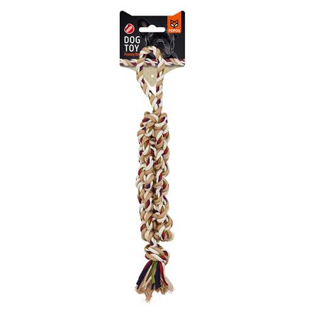 ของเล่นสุนัข FOFOS DOG FLOSSY ROPE TOY BRAIDED_0