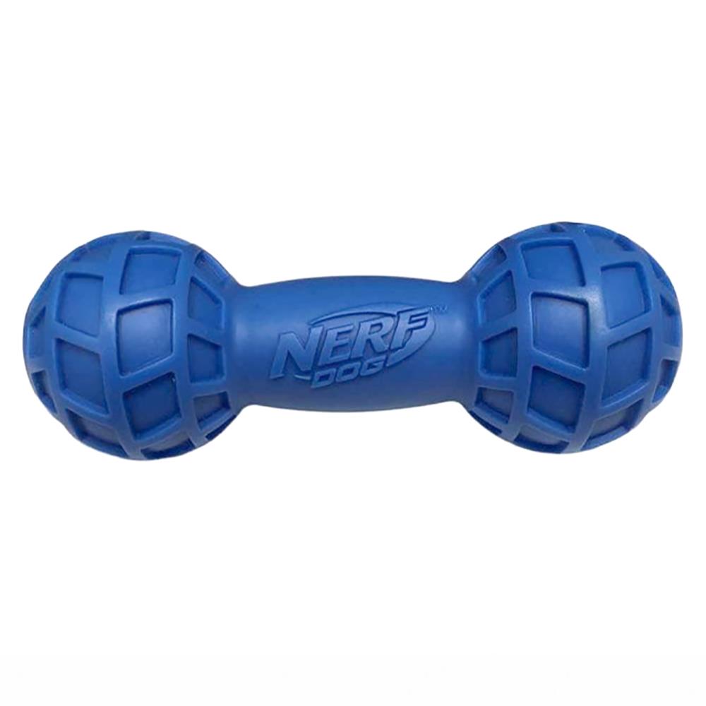 ของเล่นบาร์เบลสุนัข NERF DOG MICRO SQUEAK EXO BARBELL 7 นิ้ว