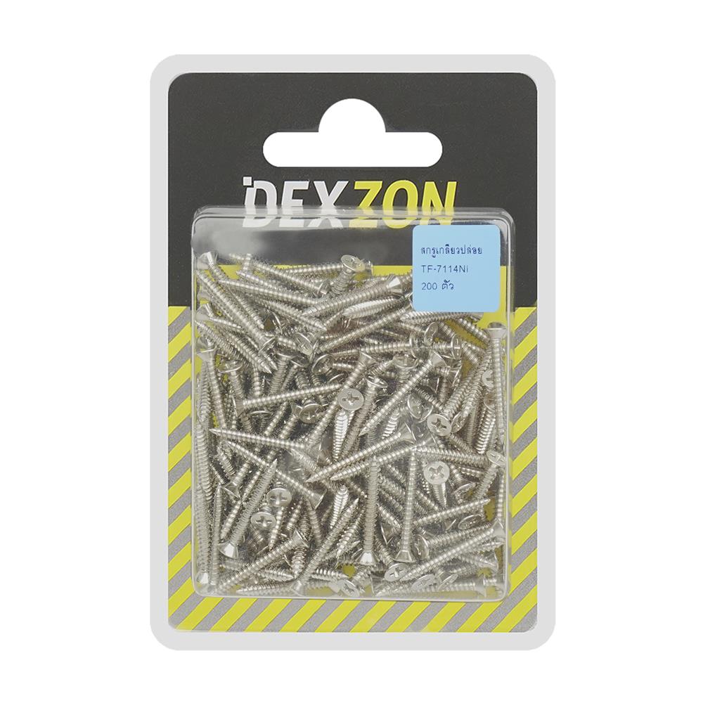 สกรูเกลียวปล่อย TF DEXZON 7X1-1/4 นิ้ว แพ็ก 200 ชิ้น