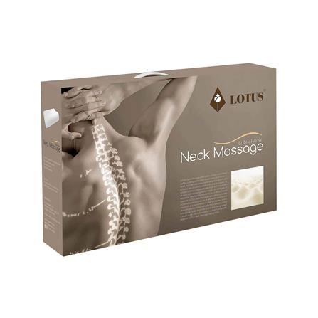 หมอนสุขภาพ ยางพารา LOTUS NECK MASSAGE 14.6X22.5 นิ้ว สีขาว_4