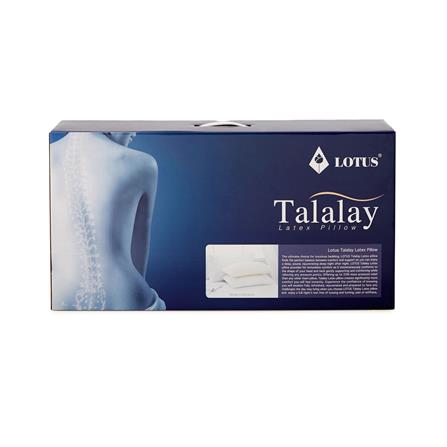 หมอนสุขภาพ ยางพารา LOTUS TALALAY MEDIUM 20x30 นิ้ว สีขาว_10
