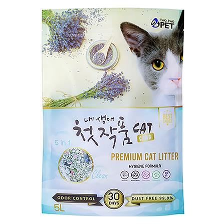 ทรายแมวภูเขาไฟ TWO TWO PET ลาเวนเดอร์ 5 ลิตร_0