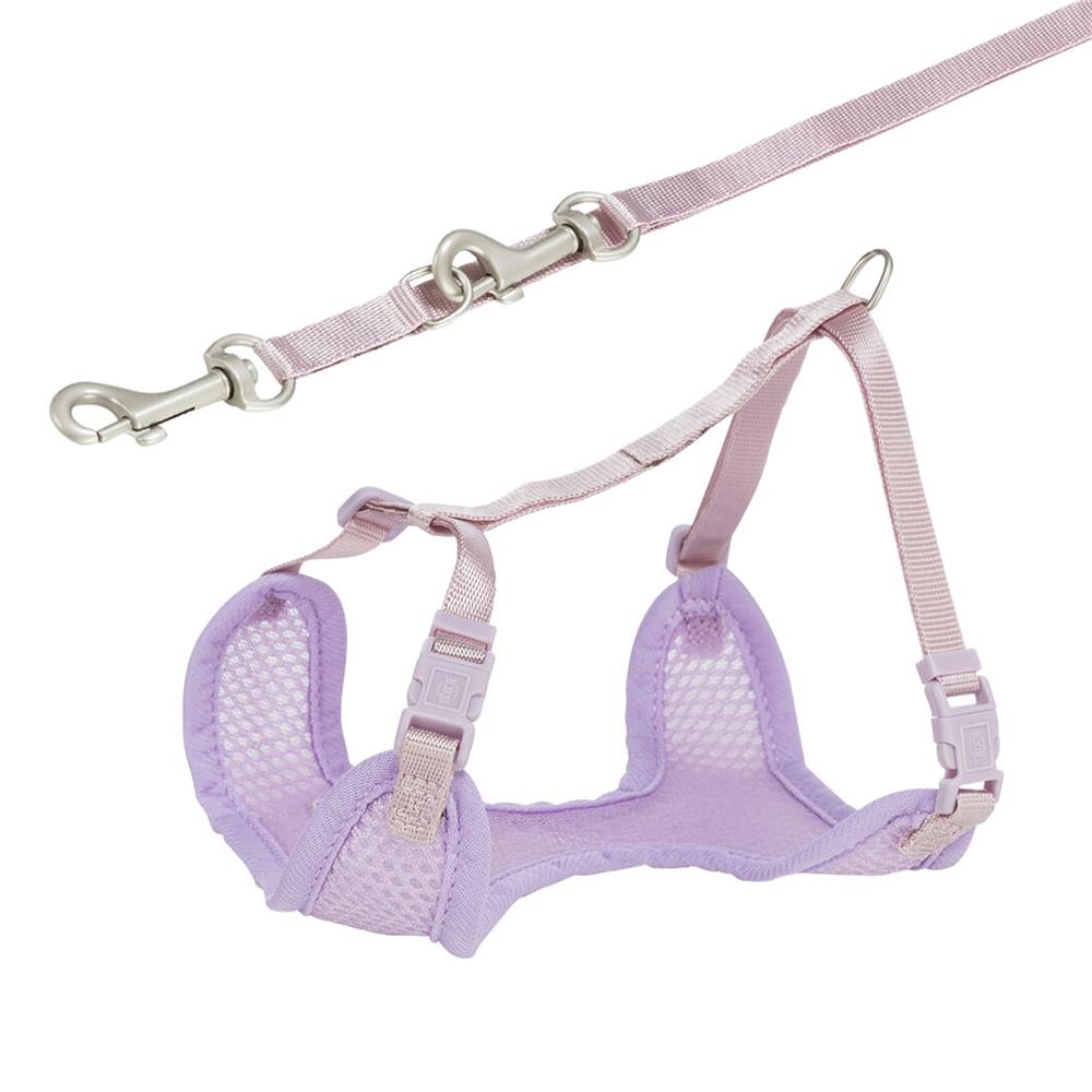 เซตสายรัดอกพร้อมสายจูง TRIXIE JUNIOR SOFT HARNESS LEASH สี LILAC