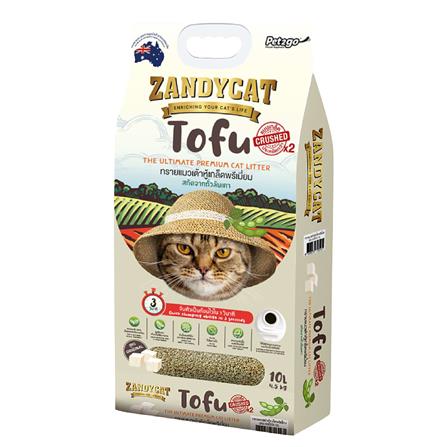 ทรายแมวเต้าหู้ ZANDYCAT TOFU ORIGINAL 10 ลิตร