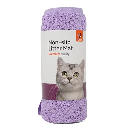 แผ่นดักทรายแมว FOFOS PREMIUM CAT NON-SLIP MAT สีม่วง_0