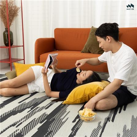 เสื่ออเนกประสงค์ MAT-ER THA-RA SIZE S 90x200 ซม. สี MONOCHROME_2