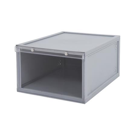 กล่องรองเท้า STACKO MAGNETIC LOCK MONO 28X37X18.3 ซม. สีเทา