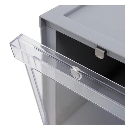 กล่องรองเท้า STACKO MAGNETIC LOCK MONO 28X37X18.3 ซม. สีเทา_5