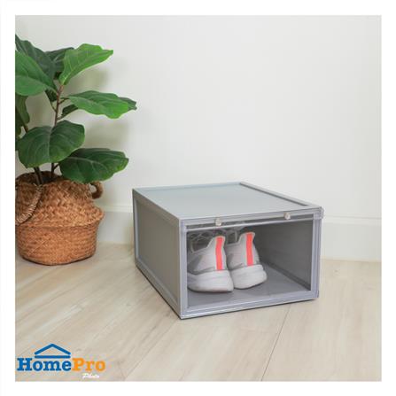 กล่องรองเท้า STACKO MAGNETIC LOCK MONO 28X37X18.3 ซม. สีเทา_6