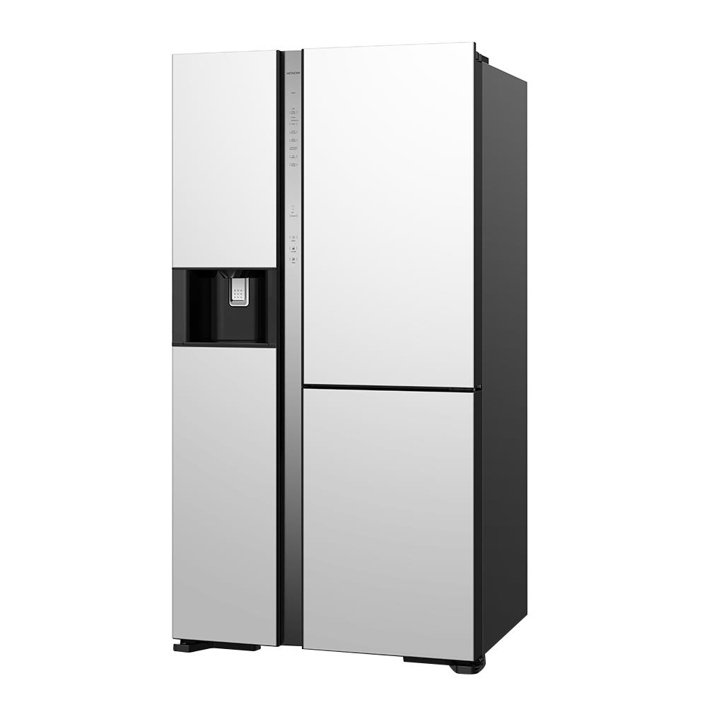 ตู้เย็น SIDE BY SIDE HITACHI R-MX600GVTH1 MGW 20.1 คิว กระจกขาว อินเวอร์เตอร์