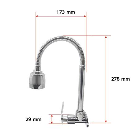 ก๊อกซิงค์เดี่ยวติดผนัง HOEN H-506C_2