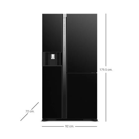 ตู้เย็น SIDE BY SIDE HITACHI R-MX600GVTH1 GBK 20.1 คิว กระจกดำ อินเวอร์เตอร์_5