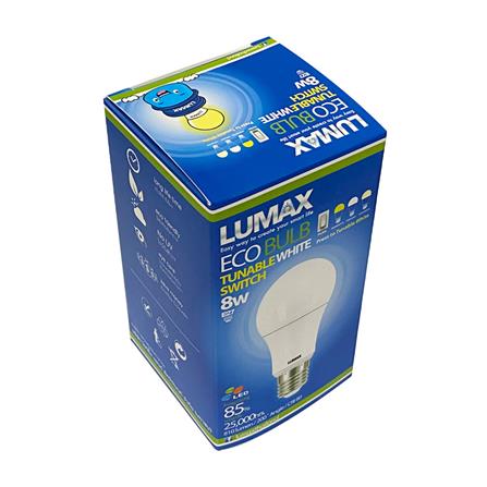 หลอด LED LUMAX  8 วัตต์ DAYLIGHT/COOL WHITE/WARM WHITE  E27_1