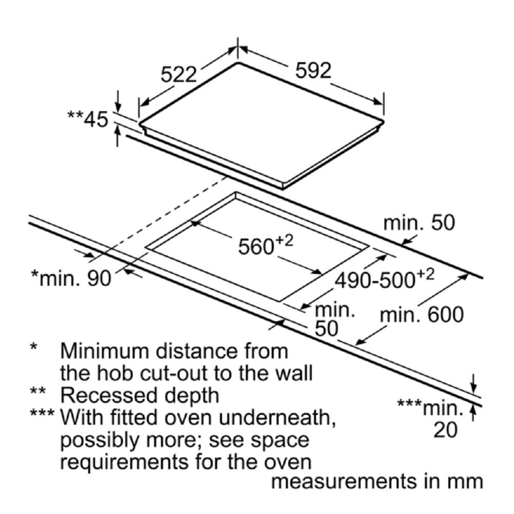เตาฝังเซรามิก BOSCH PKE611BB8E 60 ซม.
