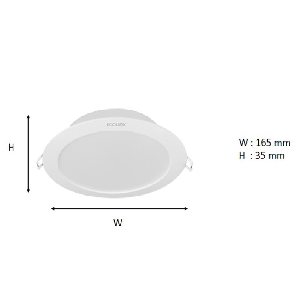 ดาวน์ไลท์ LED ECOLINK 6 นิ้ว 14 วัตต์ DAYLIGHT สีขาว