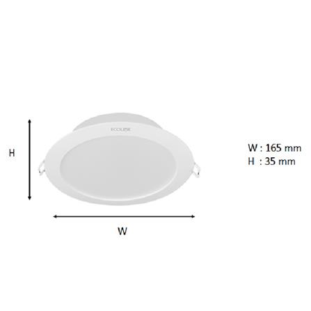 ดาวน์ไลท์ LED ECOLINK 6 นิ้ว 14 วัตต์ DAYLIGHT สีขาว_3