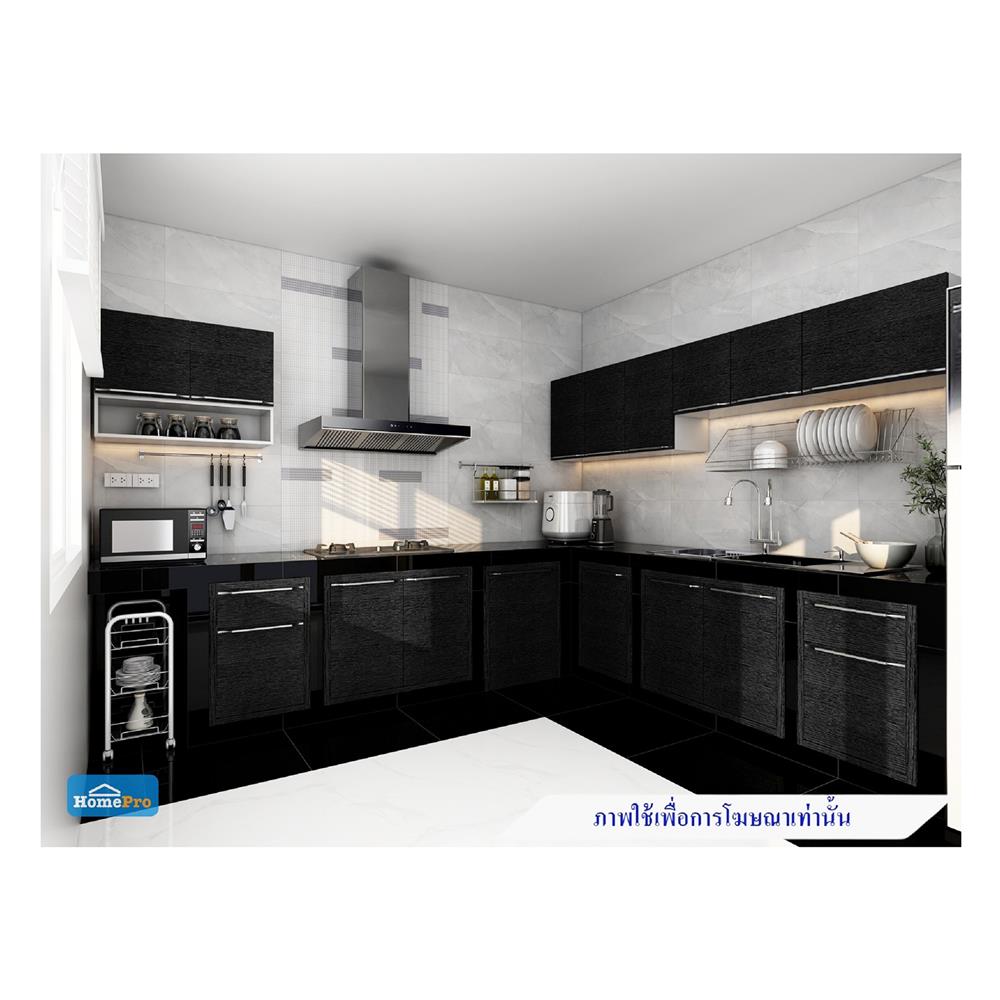 บานถังแก๊ส KIZTCHO LUCIDA 56x74 ซม. Dark Oak