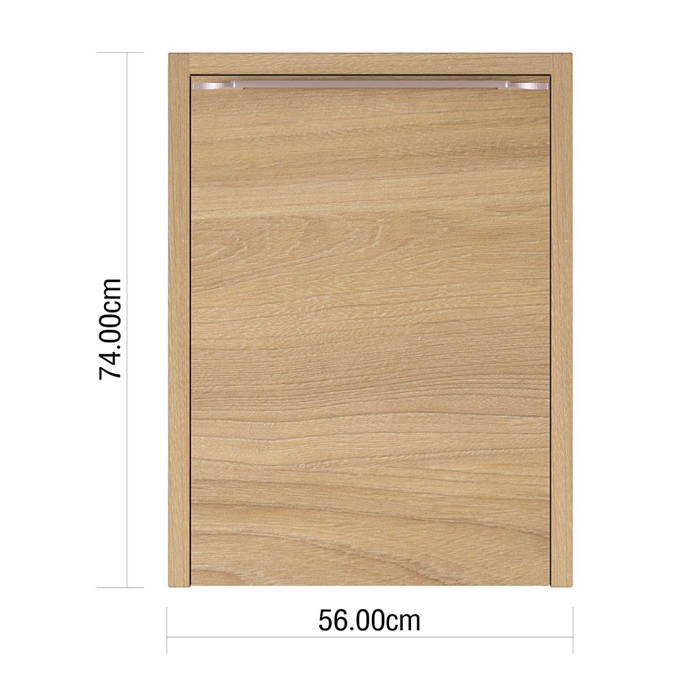 บานถังแก๊ส KIZTCHO LUCIDA 56x74 ซม. Honey Oak
