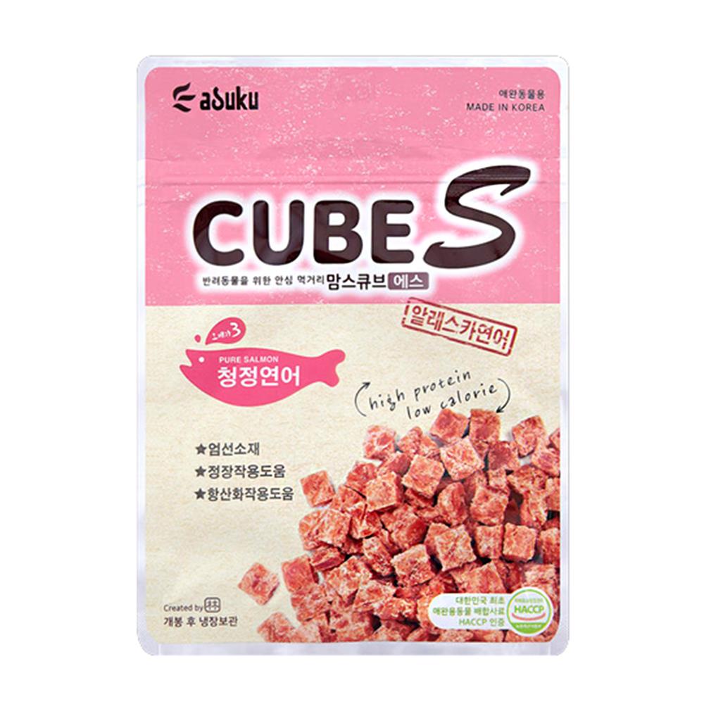 ขนมสุนัขและแมว MOM'S CUBE SALMON 60 ก.