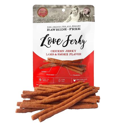ขนมสุนัข RENA S RECIPE LOVE JERKY LAMB AND SMOKE 120 ก.