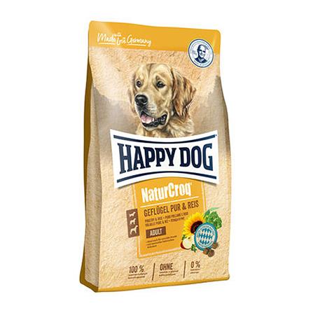 อาหารสุนัข HAPPY DOG NATURCROQ GEFLUGEL PUR & REIS 1 กก._0