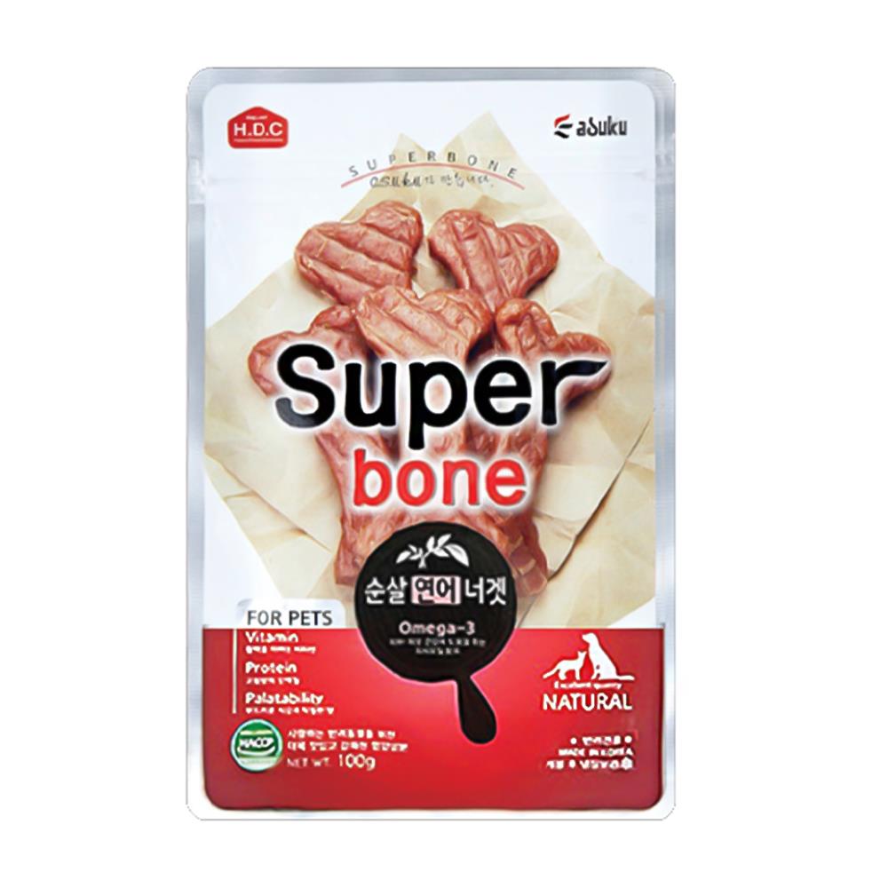ขนมสุนัขและแมว SUPER BONE SALMON 100 ก.