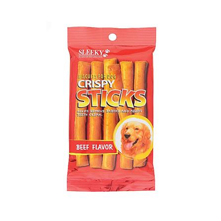ขนมสุนัข SLEEKY CRISPY STICK รสเนื้อ 90 ก.