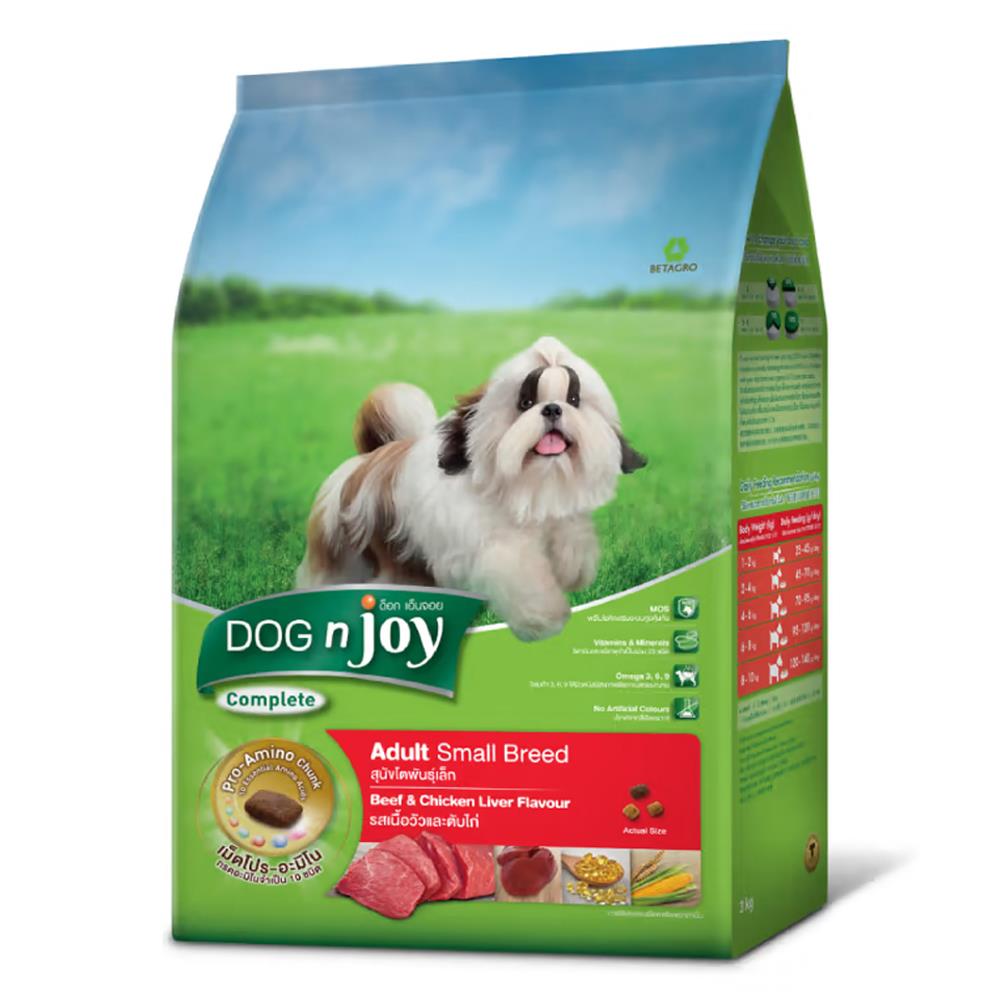 อาหารสุนัข DOG N JOY ADULT SMALL BREED BEEF AND CHICKEN LIVER FLAVOUR 1.5 กก.