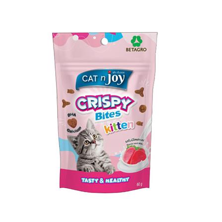 ขนมแมว CAT N JOY CRISPY KITTEN BONITO AND MILK 60 ก._0