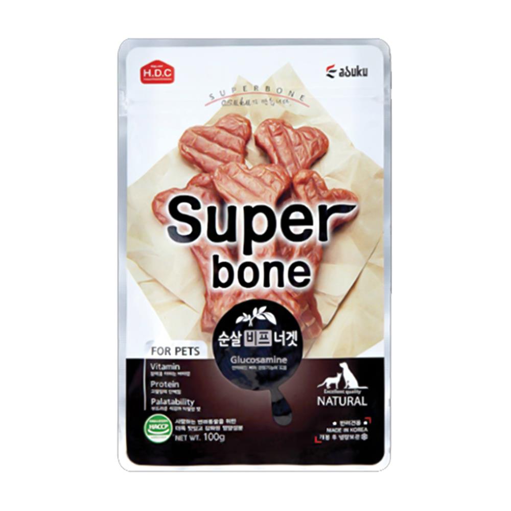 ขนมสุนัขและแมว SUPER BONE BEEF 100 ก.