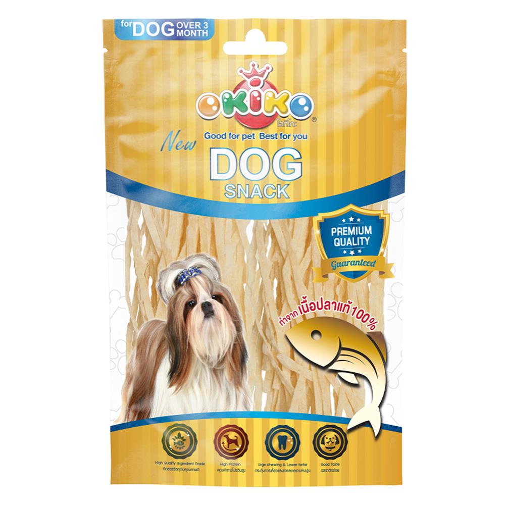 ขนมสุนัข OKIKO ปลาเส้น รสดั้งเดิม 30 ก.
