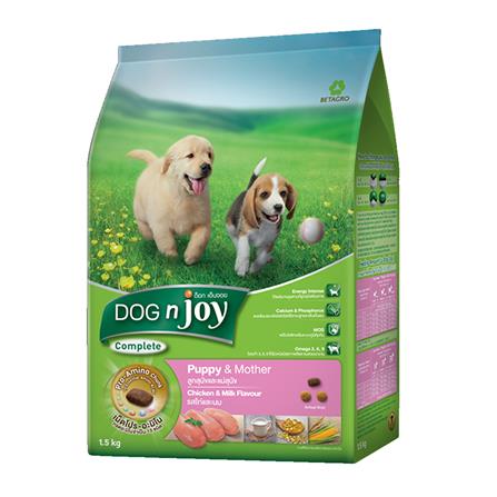 อาหารสุนัข DOG N JOY PUPPY AND MOTHER CHICKEN AND MILK FLAVOR 1.5 กก._0