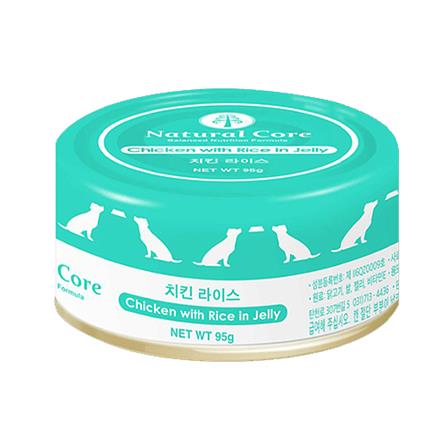 อาหารเปียกแมว NATURAL CORE ไก่ในเยลลี่ 95 ก._0