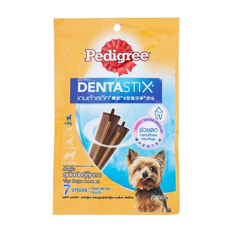 ขนมขัดฟันสุนัข PEDIGREE DENTA STIX 7 STICKS พันธุ์ตุ๊กตา 60 ก._0