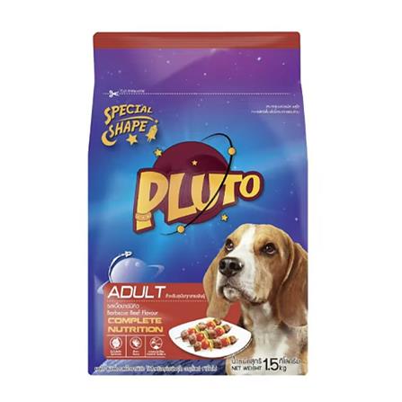 อาหารสุนัข PLUTO ADULT BARBECUE BEEF 1.5 กก.