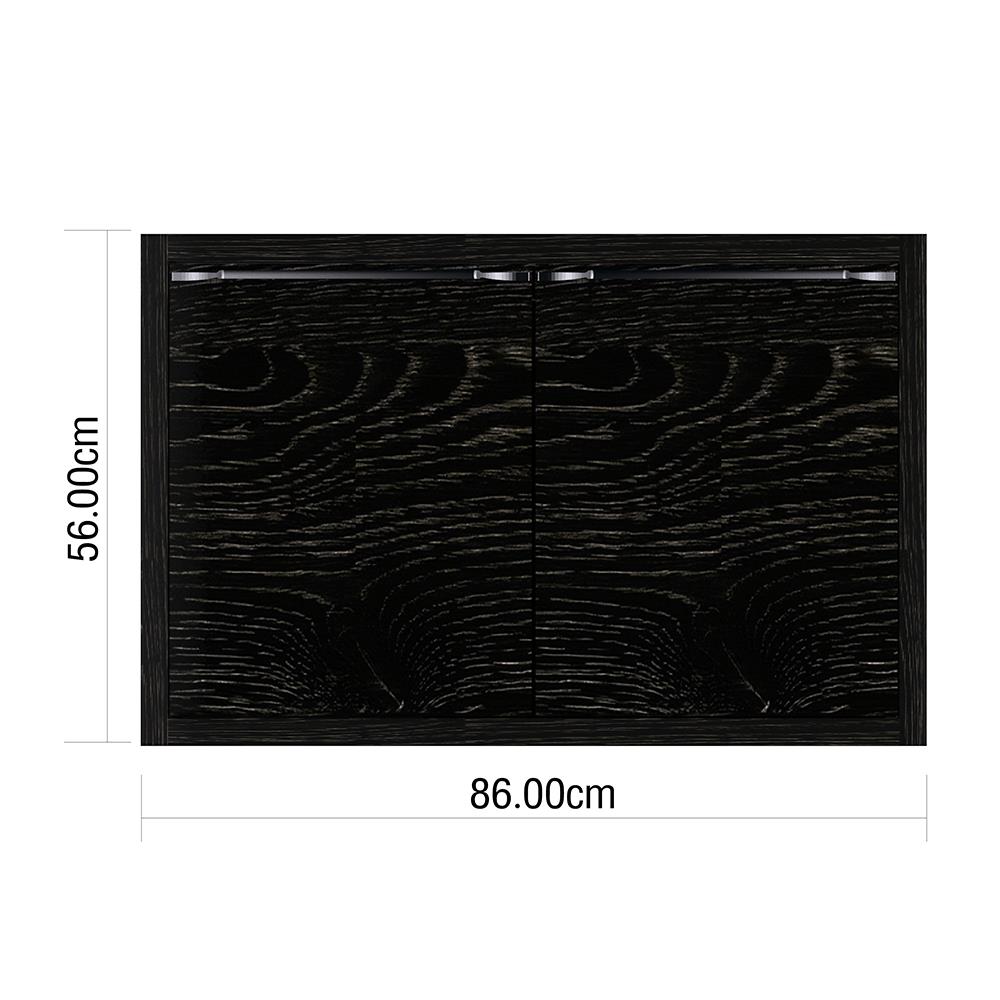 บานใต้เตา KIZTCHO LUCIDA 86x56 ซม. Dark Oak