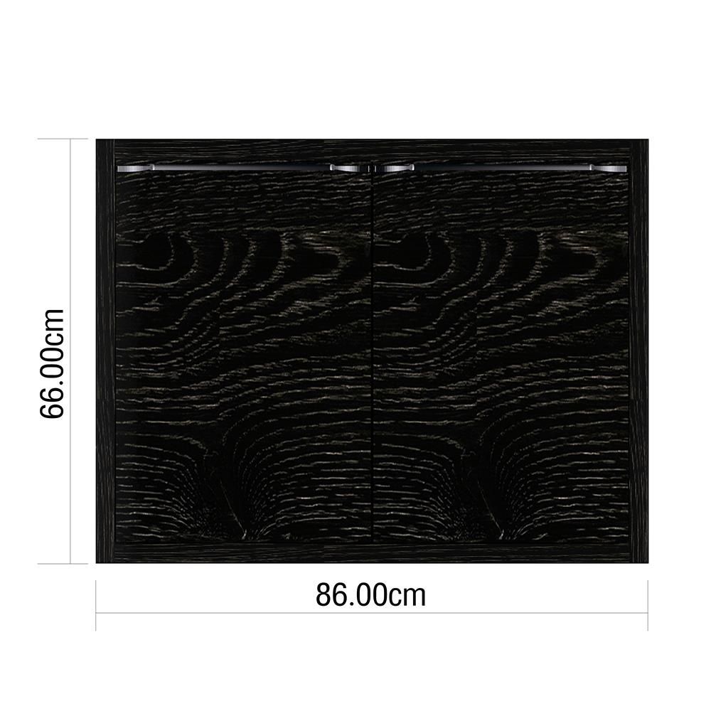 หน้าบานคู่ KIZTCHO LUCIDA 86x66 ซม. Dark Oak