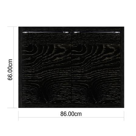 หน้าบานคู่ KIZTCHO LUCIDA 86x66 ซม. Dark Oak_2