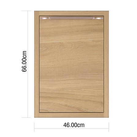 บานซิงค์เดี่ยว KIZTCHO LUCIDA 46x66 ซม. Honey Oak_4