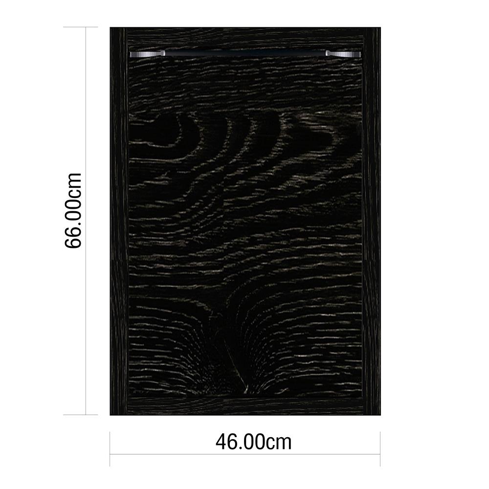 บานซิงค์เดี่ยว KIZTCHO LUCIDA 46x66 ซม. Dark Oak