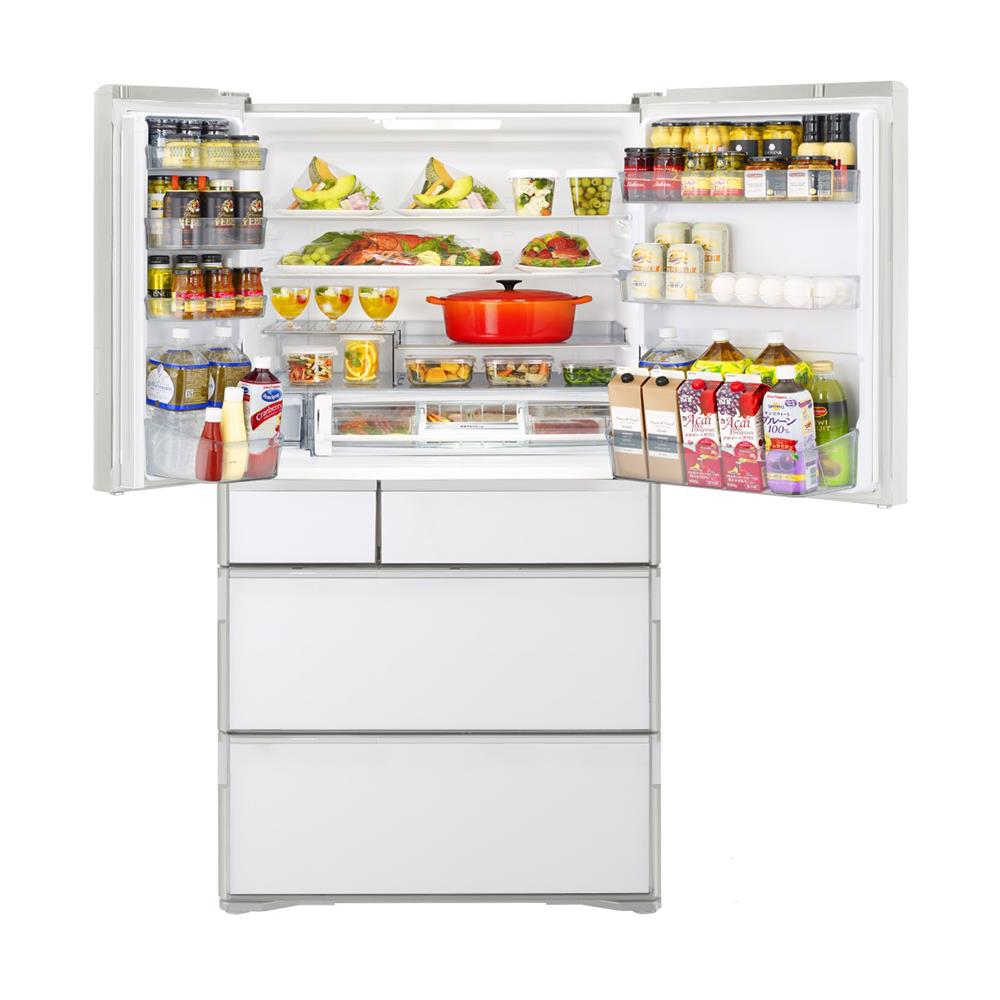 ตู้เย็น MULTI-DOORS HITACHI RWX670RT XW 23.7 คิว กระจกขาว อินเวอร์เตอร์