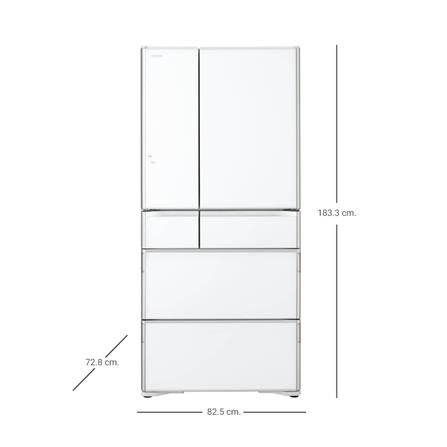 ตู้เย็น MULTI-DOORS HITACHI RWX670RT XW 23.7 คิว กระจกขาว อินเวอร์เตอร์_3