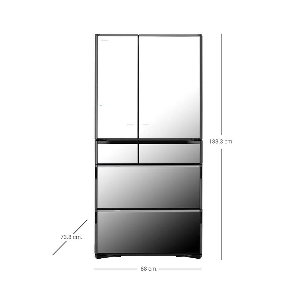 ตู้เย็น MULTI-DOORS HITACHI RZXC740RT X 26 คิว กระจกเงา อินเวอร์เตอร์