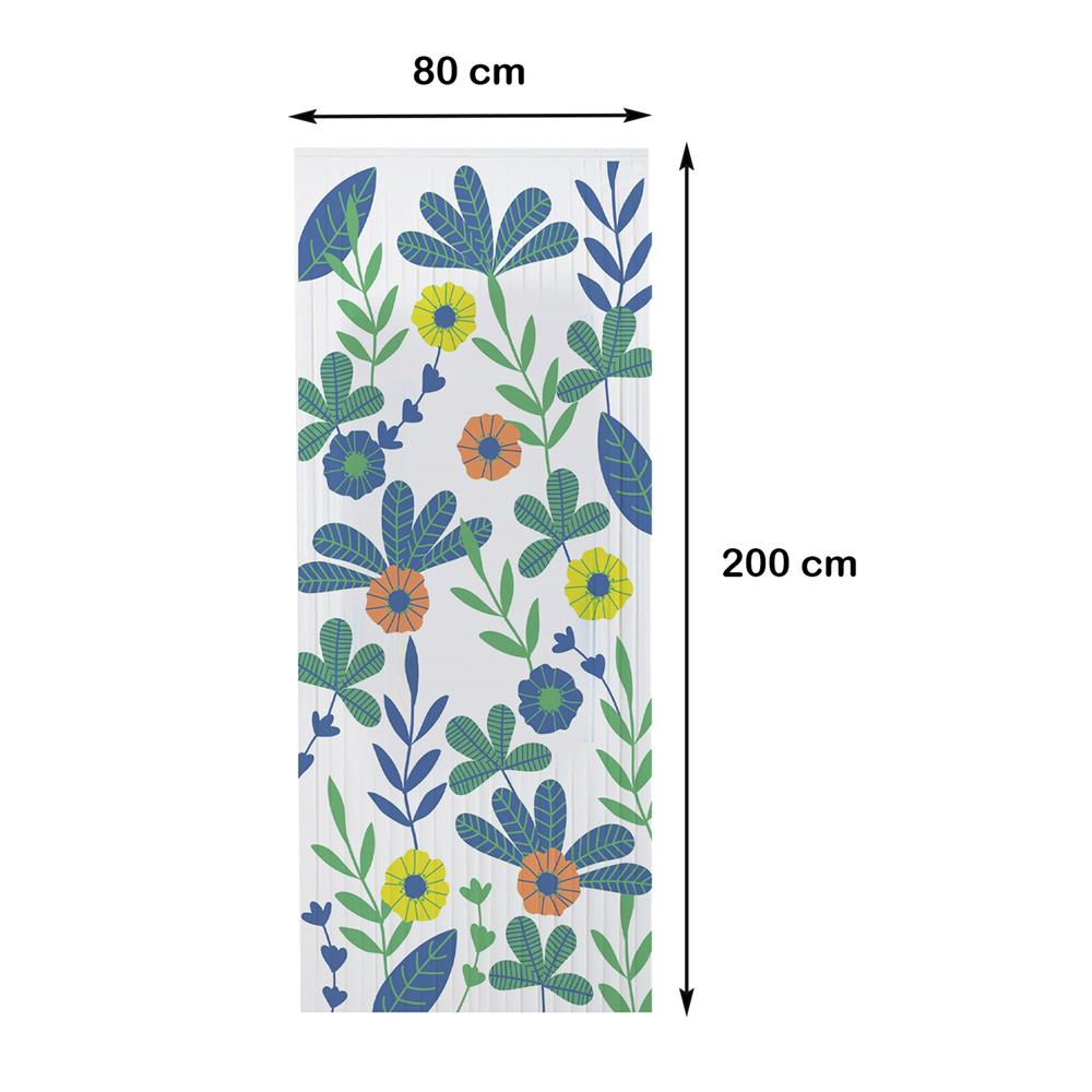 มู่ลี่ PVC ME LIVING SPRING 80X200 ซม. สีขาว/เขียว