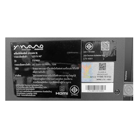 ทีวีแอลอีดี 40 นิ้ว NANO (FULL HD, LED, DIGITAL TV) LTV4001N_1