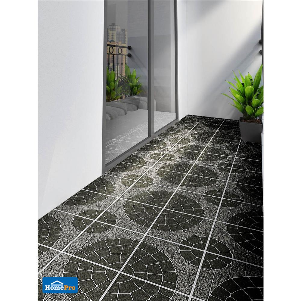 กระเบื้องพื้น 30x30 ซม. TARA แคสเทอรี่ร็อค ดำ PM 1 ตร.ม.